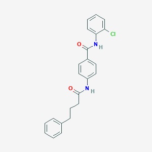 N-(2-chlorophenyl)-4-[(4-phenylbutanoyl)amino]benzamide