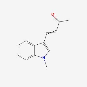 molecular formula C13H13NO B3089364 (E)-4-(1-methyl-1H-indol-3-yl)but-3-en-2-one CAS No. 119216-22-7
