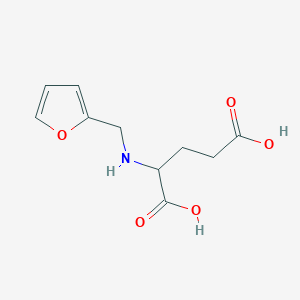 molecular formula C10H13NO5 B3089371 2-[(2-Furylmethyl)amino]pentanedioic acid CAS No. 1192243-03-0