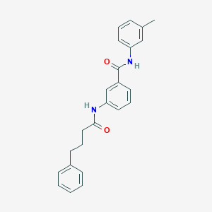 N-(3-methylphenyl)-3-[(4-phenylbutanoyl)amino]benzamide