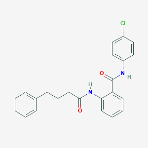 molecular formula C23H21ClN2O2 B308942 N-(4-chlorophenyl)-2-[(4-phenylbutanoyl)amino]benzamide 