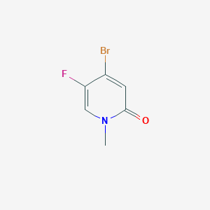 molecular formula C6H5BrFNO B3089437 4-Bromo-5-fluoro-1-methylpyridin-2(1H)-one CAS No. 1193334-87-0