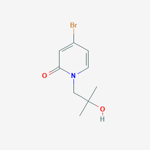 molecular formula C9H12BrNO2 B3089442 4-bromo-1-(2-hydroxy-2-methylpropyl)pyridin-2(1H)-one CAS No. 1193334-88-1