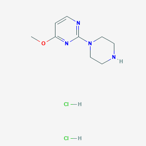 molecular formula C9H16Cl2N4O B3089446 4-Methoxy-2-(piperazin-1-yl)pyrimidine dihydrochloride CAS No. 1193389-74-0