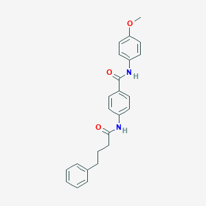 molecular formula C24H24N2O3 B308945 N-(4-methoxyphenyl)-4-[(4-phenylbutanoyl)amino]benzamide 