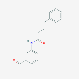 molecular formula C18H19NO2 B308946 N-(3-acetylphenyl)-4-phenylbutanamide 