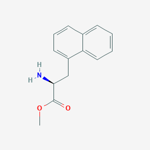 molecular formula C14H15NO2 B3089464 (S)-Methyl 2-amino-3-(naphthalen-1-yl)propanoate CAS No. 119357-91-4