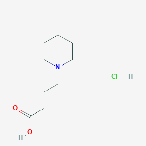 molecular formula C10H20ClNO2 B3089466 4-(4-Methylpiperidin-1-yl)butanoic acid hydrochloride CAS No. 119396-84-8