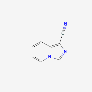 molecular formula C8H5N3 B3089497 Imidazo[1,5-a]pyridine-1-carbonitrile CAS No. 119448-88-3