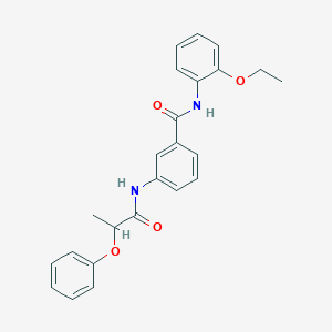 molecular formula C24H24N2O4 B308950 N-(2-ethoxyphenyl)-3-[(2-phenoxypropanoyl)amino]benzamide 