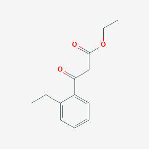 molecular formula C13H16O3 B3089510 Ethyl (2-ethylbenzoyl)acetate CAS No. 1194825-75-6