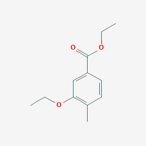 molecular formula C12H16O3 B3089538 Ethyl 3-ethoxy-4-methylbenzoate CAS No. 1196047-01-4