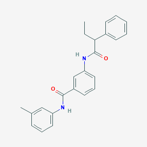 molecular formula C24H24N2O2 B308954 N-(3-methylphenyl)-3-[(2-phenylbutanoyl)amino]benzamide 