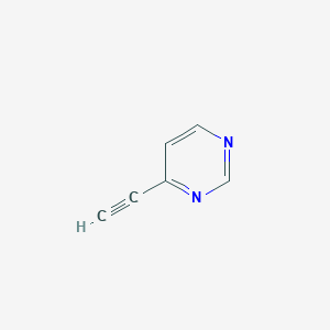 molecular formula C6H4N2 B3089560 4-Ethynylpyrimidine CAS No. 1196146-58-3