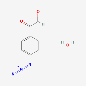 molecular formula C8H7N3O3 B3089581 4-Azidophenyl glyoxal hydrate CAS No. 1196151-49-1
