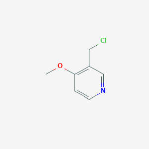 molecular formula C7H8ClNO B3089585 3-(Chloromethyl)-4-methoxypyridine CAS No. 1196151-71-9