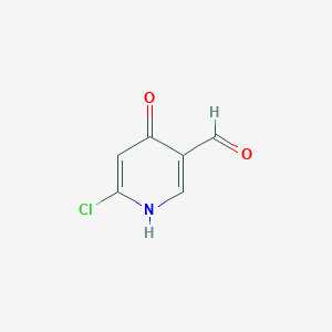 molecular formula C6H4ClNO2 B3089590 6-Chloro-4-hydroxynicotinaldehyde CAS No. 1196152-22-3