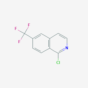 molecular formula C10H5ClF3N B3089596 1-氯-6-(三氟甲基)异喹啉 CAS No. 1196152-92-7