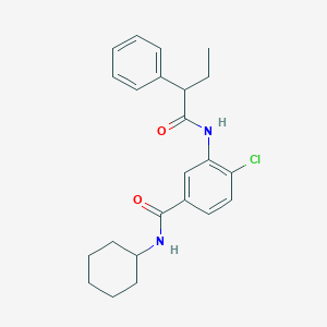 4-chloro-N-cyclohexyl-3-[(2-phenylbutanoyl)amino]benzamide