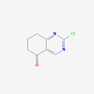 molecular formula C8H7ClN2O B3089615 2-Chloro-7,8-dihydroquinazolin-5(6H)-one CAS No. 1196156-64-5