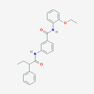 N-(2-ethoxyphenyl)-3-[(2-phenylbutanoyl)amino]benzamide