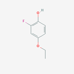 molecular formula C8H9FO2 B3089636 4-Ethoxy-2-fluorophenol CAS No. 1196486-63-1