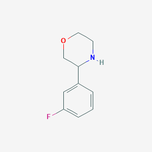 molecular formula C10H12FNO B3089640 3-(3-氟苯基)吗啉 CAS No. 1196551-89-9