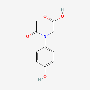 molecular formula C10H11NO4 B3089645 Glycine, N-acetyl-N-(4-hydroxyphenyl)- CAS No. 119656-42-7