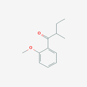molecular formula C12H16O2 B3089654 1-(2-甲氧基苯基)-2-甲基丁烷-1-酮 CAS No. 1196852-29-5