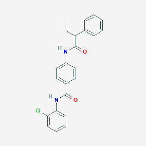 molecular formula C23H21ClN2O2 B308966 N-(2-chlorophenyl)-4-[(2-phenylbutanoyl)amino]benzamide 