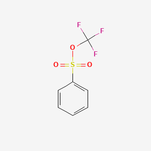 molecular formula C7H5F3O3S B3089667 三氟甲基苯磺酸酯 CAS No. 1197209-25-8