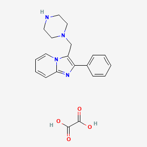 molecular formula C20H22N4O4 B3089694 2-Phenyl-3-(piperazin-1-ylmethyl)imidazo[1,2-a]pyridine oxalate CAS No. 1197230-74-2