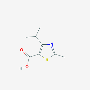 molecular formula C8H11NO2S B3089740 2-Methyl-4-(propan-2-yl)-1,3-thiazole-5-carboxylic acid CAS No. 119778-46-0