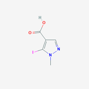 molecular formula C5H5IN2O2 B3089753 5-碘-1-甲基-1H-吡唑-4-羧酸 CAS No. 1198113-11-9