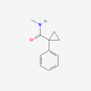 molecular formula C11H13NO B3089764 N-甲基-1-苯基环丙烷-1-甲酰胺 CAS No. 1198225-52-3