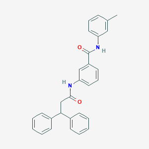 molecular formula C29H26N2O2 B308977 3-[(3,3-diphenylpropanoyl)amino]-N-(3-methylphenyl)benzamide 