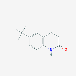 molecular formula C13H17NO B3089783 6-(叔丁基)-3,4-二氢喹啉-2(1H)-酮 CAS No. 1198764-90-7
