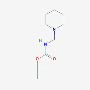 molecular formula C11H22N2O2 B3089805 叔丁基（哌啶-1-基甲基）氨基甲酸酯 CAS No. 1199215-69-4