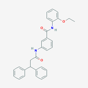 molecular formula C30H28N2O3 B308985 3-[(3,3-diphenylpropanoyl)amino]-N-(2-ethoxyphenyl)benzamide 