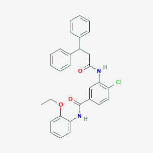 molecular formula C30H27ClN2O3 B308988 4-chloro-3-[(3,3-diphenylpropanoyl)amino]-N-(2-ethoxyphenyl)benzamide 