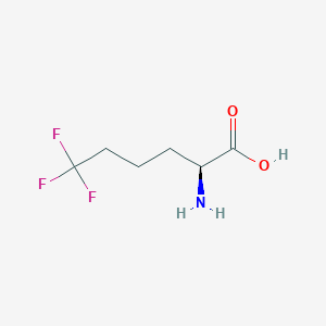molecular formula C6H10F3NO2 B3089886 (S)-2-Amino-6,6,6-trifluorohexanoic acid CAS No. 120200-05-7