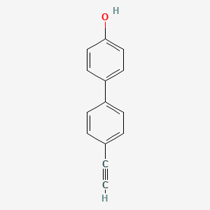 molecular formula C14H10O B3089907 4'-Ethynyl-[1,1'-biphenyl]-4-ol CAS No. 1202355-37-0