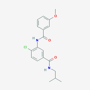 molecular formula C19H21ClN2O3 B308992 4-chloro-N-isobutyl-3-[(3-methoxybenzoyl)amino]benzamide 
