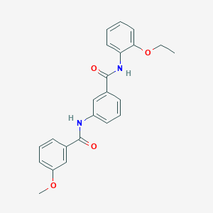 molecular formula C23H22N2O4 B308993 N-(2-ethoxyphenyl)-3-[(3-methoxybenzoyl)amino]benzamide 