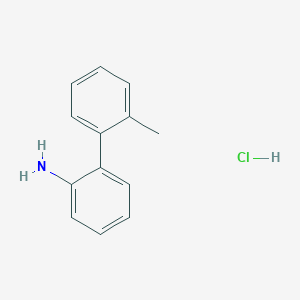 molecular formula C13H14ClN B3089936 2'-Methyl[1,1'-biphenyl]-2-amine hydrochloride CAS No. 1203-42-5