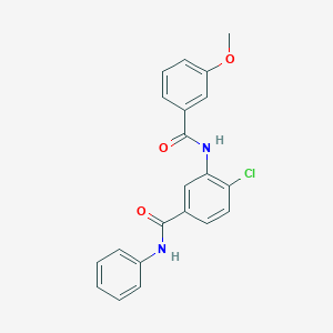 4-chloro-3-[(3-methoxybenzoyl)amino]-N-phenylbenzamide