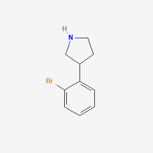 molecular formula C10H12BrN B3089984 3-(2-Bromophenyl)pyrrolidine CAS No. 1203686-38-7