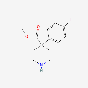 molecular formula C13H16FNO2 B3089985 4-(4-氟苯基)哌啶-4-甲酸甲酯 CAS No. 1203797-08-3