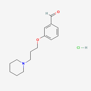 3-[3-(1-Piperidinyl)propoxy]benzaldehyde hydrochloride