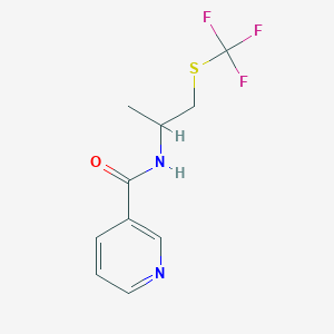 N-(1-Methyl-2-trifluoromethylsulfanyl-ethyl)-nicotinamide